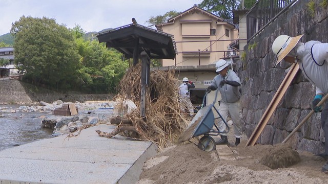 台風7号から1週間　奥津温泉では復旧作業続く　営業再開の見通しが立たない旅館も　岡山・鏡野町