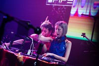 ライブでLily Spaceyさんとともに最高な演奏をしてくれたWang Dang Doodleの2人（撮影Lawrence）