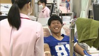 若さで地域に貢献！岡山大のアメフト部が献血に協力