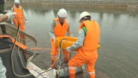 七区用排水機場で行われた訓練　岡山・南区