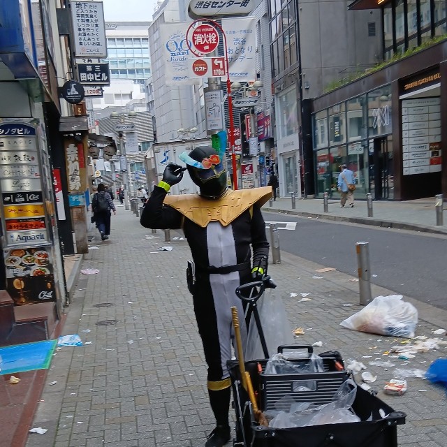 ポイ捨て過料の存在は、抑止力になるという（スミレンジャーZさん提供）
