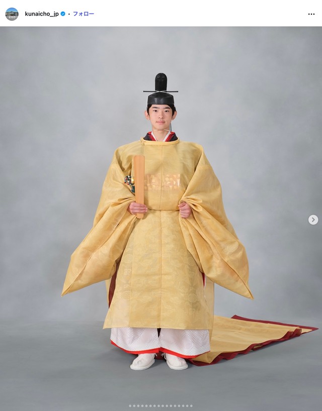 「悠仁親王成年式関係儀式行事」（宮内庁公式インスタグラム、2025年9月7日の投稿から）