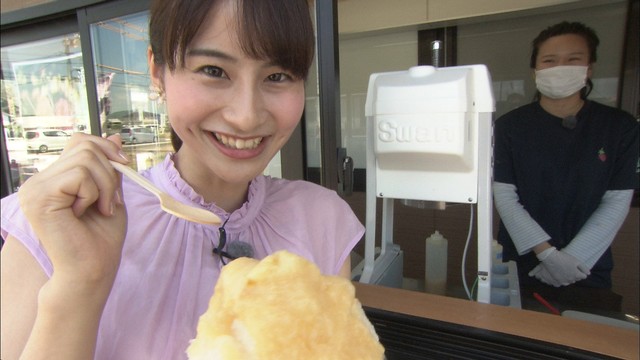 生のような!?白桃かき氷　岡山のフルーツ農園が新たな挑戦