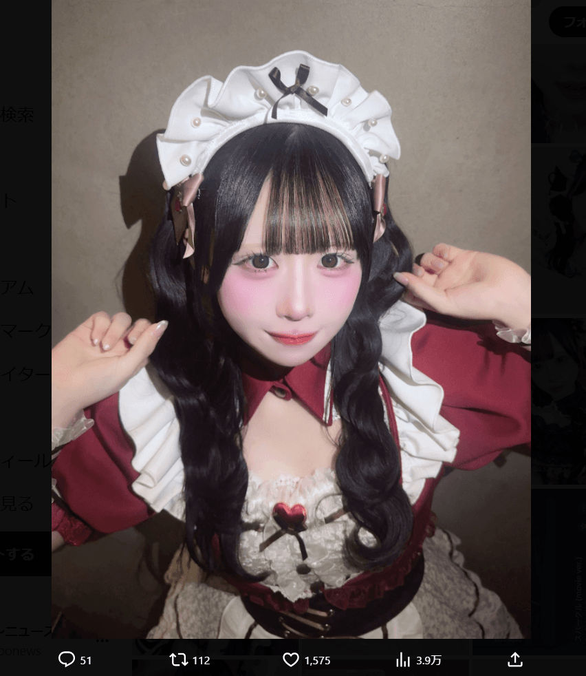 紬希なこのX（@nako_yoruami）より