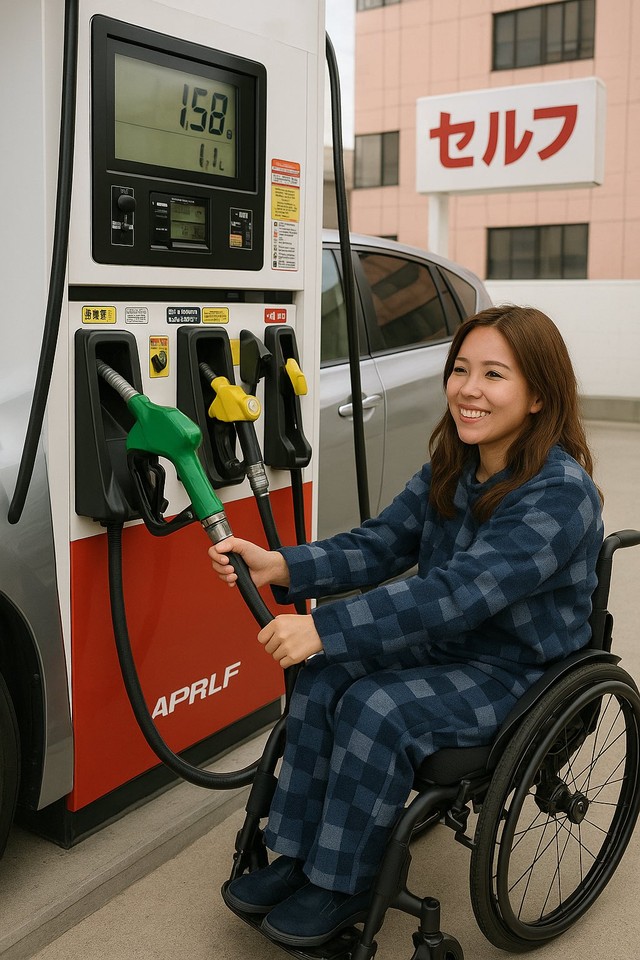 セルフガソリンスタンドだけにしないで：渋谷真子さんXより