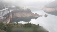 高知・早明浦ダム　午後3時　提供：水資源機構　