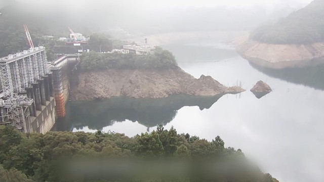 高知・早明浦ダム　午後3時　提供：水資源機構　