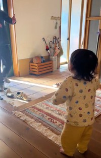 やっとパパに会えた〜！（提供：こはちゃんの日常さん）
