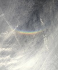 小豆島で観測された「逆さ虹」