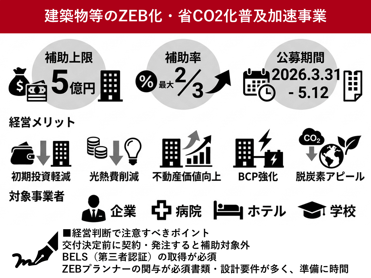 ZEB普及促進に最大5億円補助 締切迫る