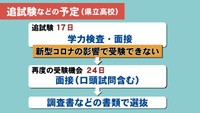 岡山県の県立高校　追試験などの予定