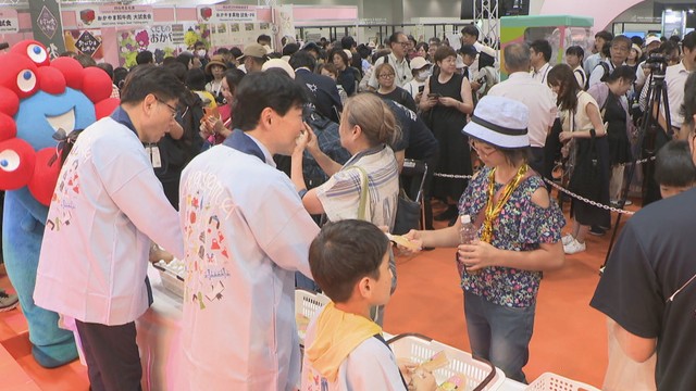 大阪・関西万博の岡山県ブース　大阪・夢洲　8月22日