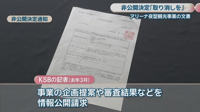 非公開決定通知