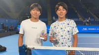 中川選手(左)/楠原選手(右)ペア　2025年10月撮影　提供:伊予銀行