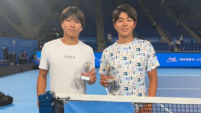 中川選手(左)/楠原選手(右)ペア　2025年10月撮影　提供:伊予銀行