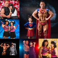 コスプレやおちゃめな表情も。親子で重ねてきた撮影の思い出（赤澤範昭さん提供）