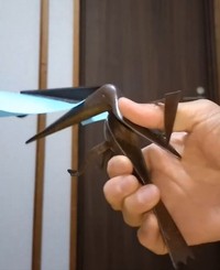 中古屋で思わず衝動買いした謎のアイテムはハサミだった！＝「た　ぬ」さんのX（@thumb_tani）で公開した動画より