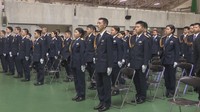 岡山県警察学校の入校式　新人警察官ら105人が新たな一歩　女性警察官は33.4％で過去最高