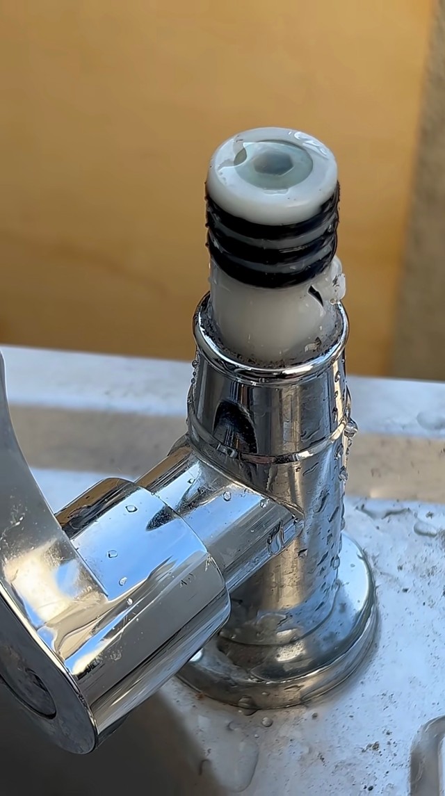 破損後の水道の全体／ぜろまるペッツさん（@ぜろまるペッツ）提供