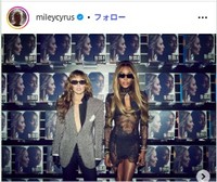 マイリー・サイラスのインスタグラム＠mileycyrusより