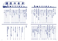 『国鉄の食卓』目次（シグナルさん提供）