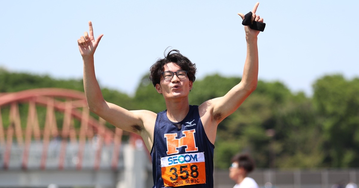 陸上・駅伝 法政大・黒川和樹 関東インカレでもぶっ飛ばして優勝、超前半型の男が五輪を目指す 4years