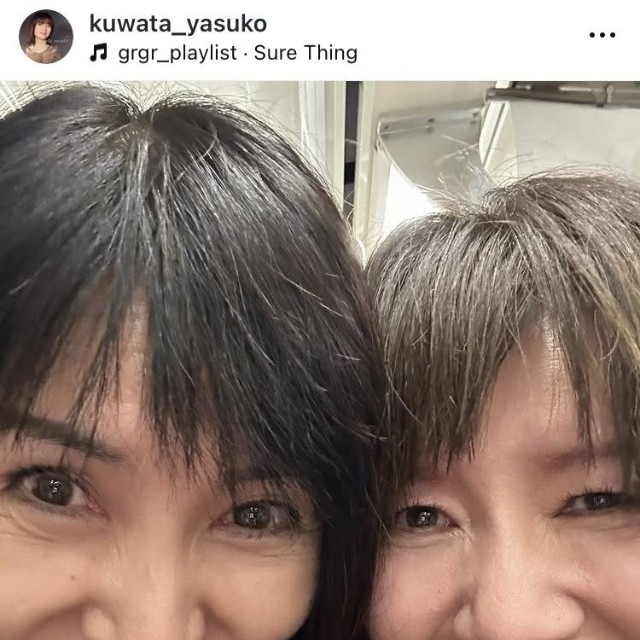 桑田靖子インスタグラム＠kuwata_yasukoより