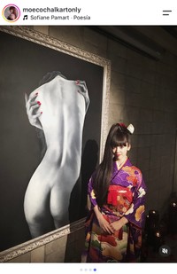 松下 萌子さん　2017年「艶画」tsuyaga個展より（本人の公式インスタグラムから）