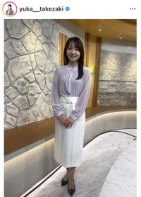 竹崎由佳アナウンサーのインスタグラム＠yuka__takezakiより