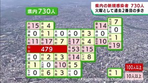 【詳報】宮城県で新たに730人感染　約3カ月ぶりに700人超　うち仙台市479人　丸森町と利府町の高齢者施設でクラスター