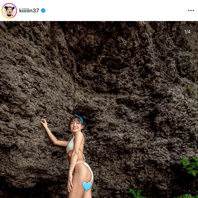吉本新喜劇・金原早苗さん「自分史上一番良い体で写真撮影」（本人の公式インスタグラムから）