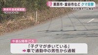 宮城県でクマの目撃が相次ぐ　栗原市・富谷市・村田町