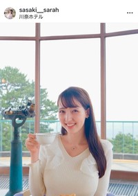 佐々木沙羅アナウンサーのインスタグラム＠sasaki__sarahより