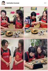 桑江知子インスタグラム＠tomoko.kuwaeより