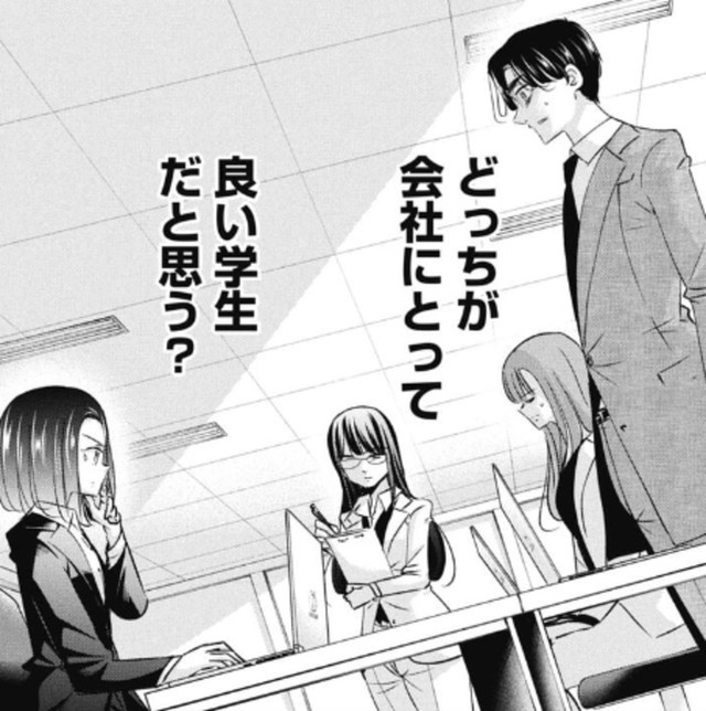 試験を仕事と思って打ち込める学生とそうでない学生の対比（吉谷光平さん提供）