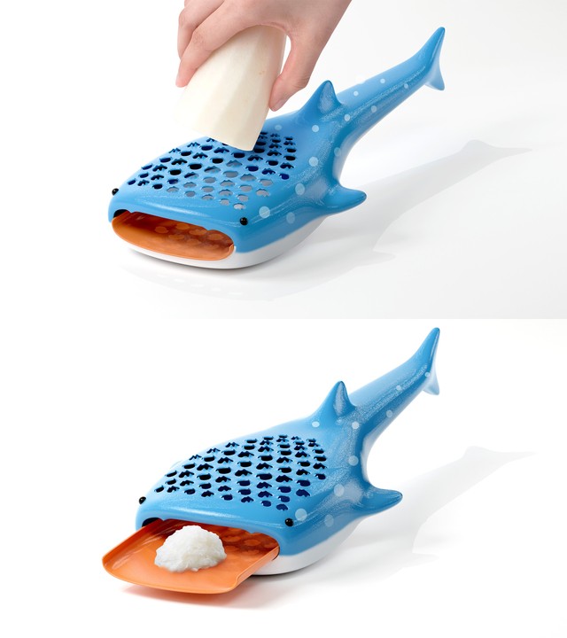 すりおろした物は口から舌に乗せられて出てくる仕掛け（いしかわかずやさん提供）