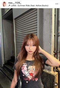 希空のインスタグラム（@noa._.1126_）より＝25年8月20日投稿