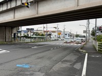 事故の現場（岡山市南区植松）