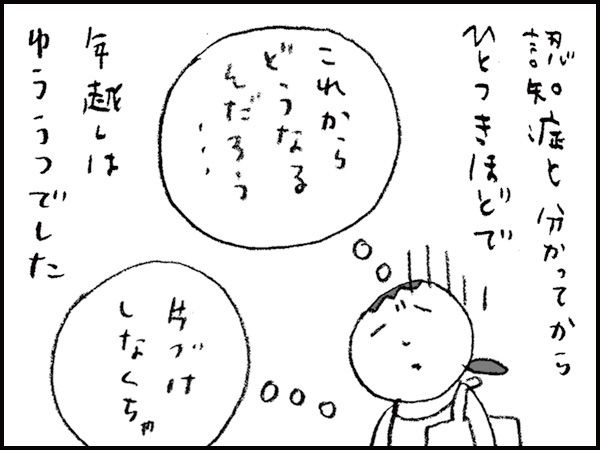 認知症と分かってからひとつきほどで年越しはゆううつでした『これからどうなるんだろう・・・片づけしなくちゃ』