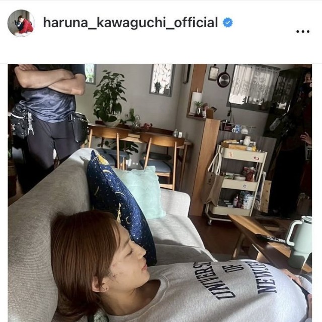 川口春奈のインスタグラム＠haruna_kawaguchi_officialより