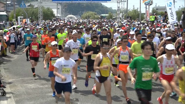 オリーブマラソン全国大会　新緑の小豆島を5000人が駆ける　香川