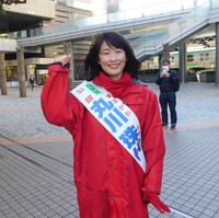 丸川珠代氏＝東京・恵比寿駅前