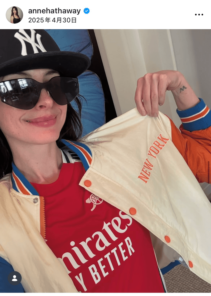 アンハサウェイ (@annehathaway)さんのインスタグラムより