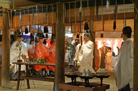 大祓の祝詞やお供えがされます（２０２５年２月１日撮影）