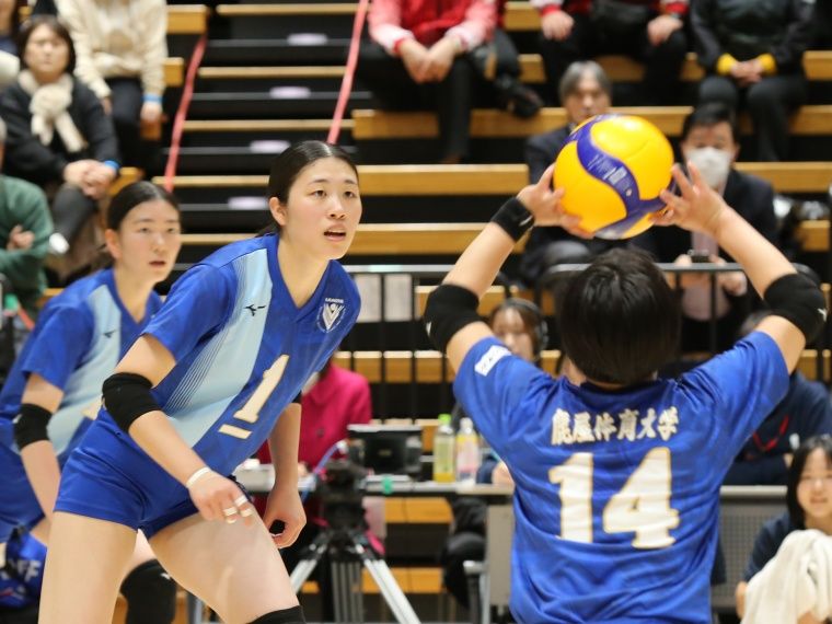 バレー - 鹿屋体育大学・山下遥華 チームの意識を変えた主将、不安を