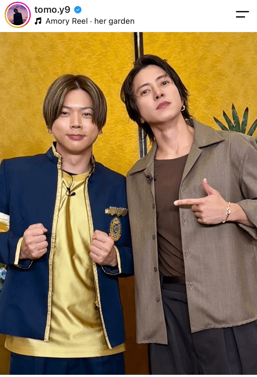 山下智久(@tomo.y9)さんのインスタグラムより