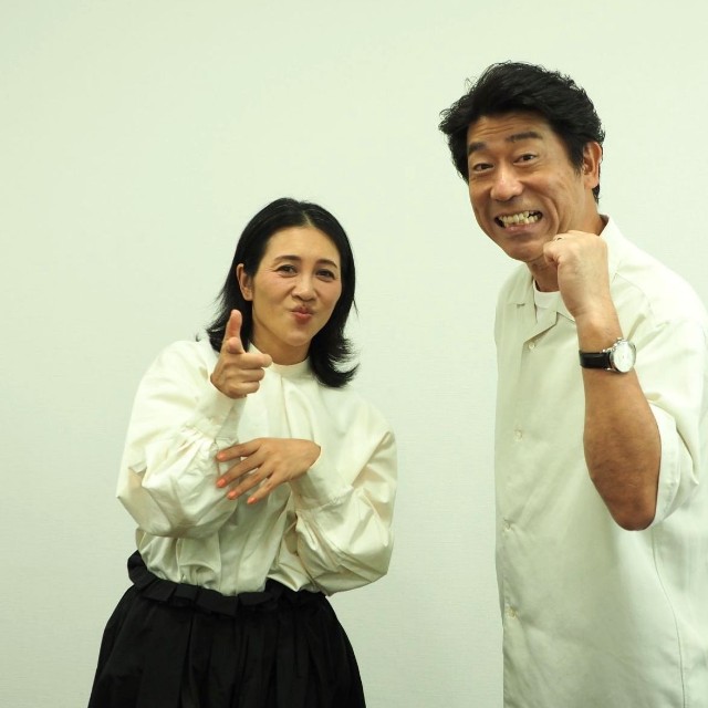 ミラクルひかる（左）と原口あきまさ