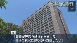 米の概算金が下落　宮城県が農家対象の相談窓口を設置