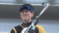 津山市出身・ライフル射撃　岡田直也選手