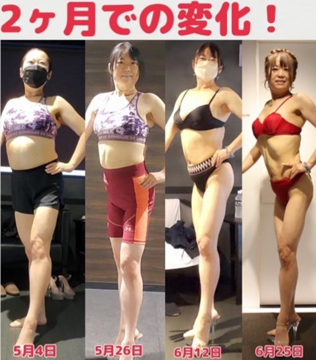 努力を継続した結果…更なる2カ月の変化 ／Ayumiさん（@ayumi.ax）提供